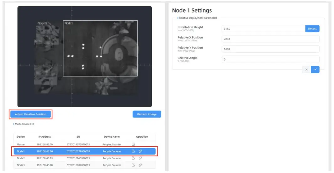 Milesight VS133-P AI ToF People Counting Sensor - Add Node Devices 1