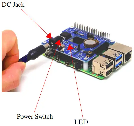 NEKORISU Raspberry Pi 4B Power Management Module - DC Jack