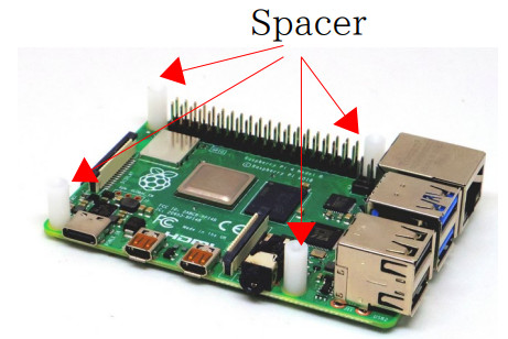 NEKORISU Raspberry Pi 4B Power Management Module - Spacer