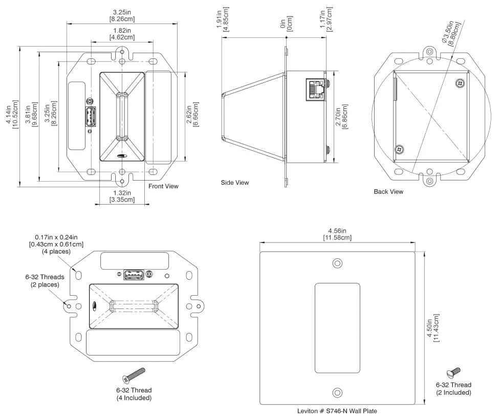 STUDIO TECHNOLOGIES 392 Visual Indicator Unit - Appendix B–Dimensions