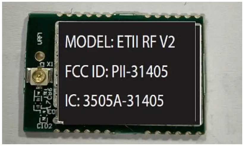 Vantage Controls ETII RF V2 RF Control Board Module - compliance