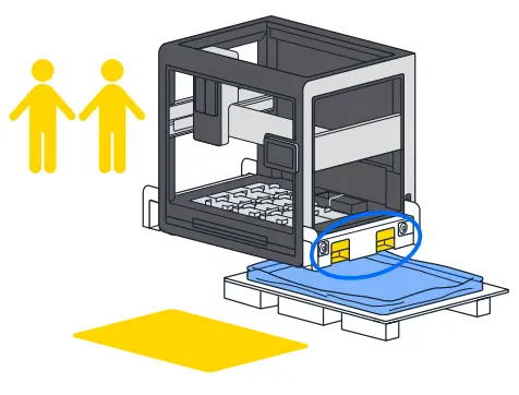 Disassemble Crate And Remove Robot 