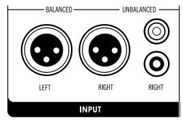 ADAM AUDIO Sub7 Active Subwoofer Instruction Manual - Input