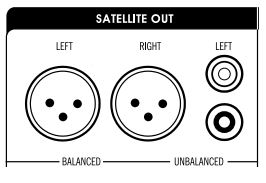 ADAM AUDIO Sub7 Active Subwoofer Instruction Manual - Satellite Out