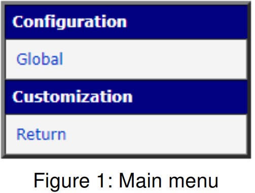 ADVANTECH v2 Router App - Main menu