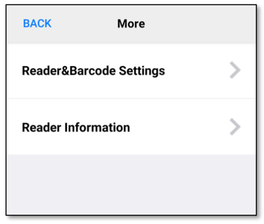 AsReader ASR A24D Demo App - Menu