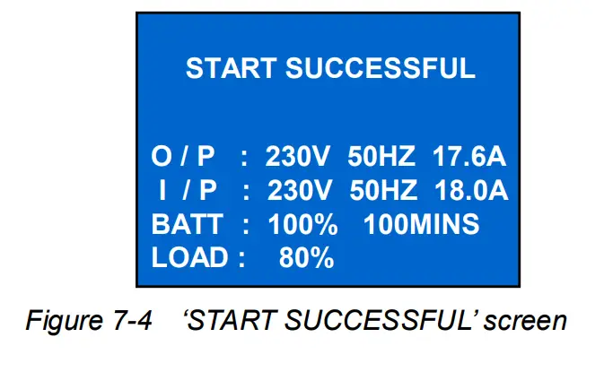 EMERSON Liebert GXT4 AC Uninterruptible Power System - Startup screen 1