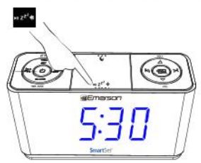 Emerson ER100301A SmartSet Alarm Clock Radio with Bluetooth Speaker User Manual - Auto Dimmer and 3 Level Dimmer Control