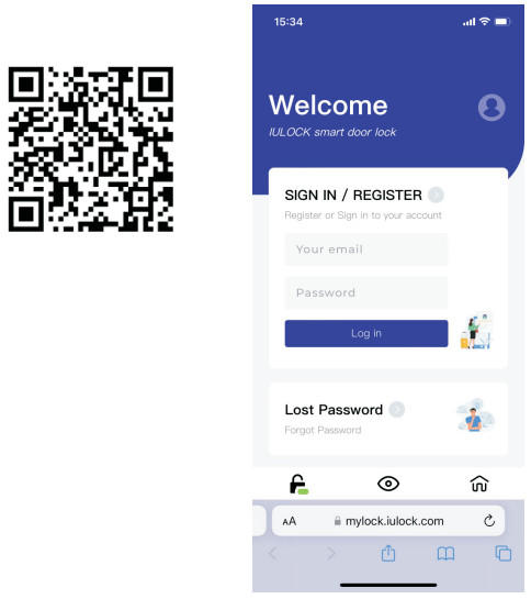 IULOCK IU 20 Remote Code Function - qr code
