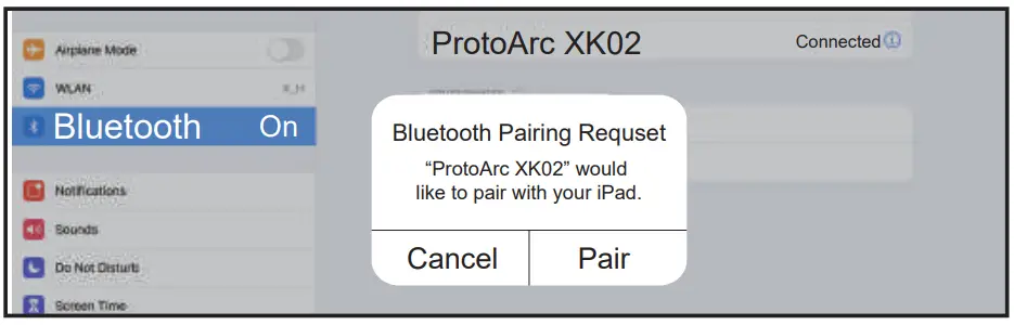 ProtoArc XK02 Foldable Bluetooth Keyboard with Touchpad - Product Function3