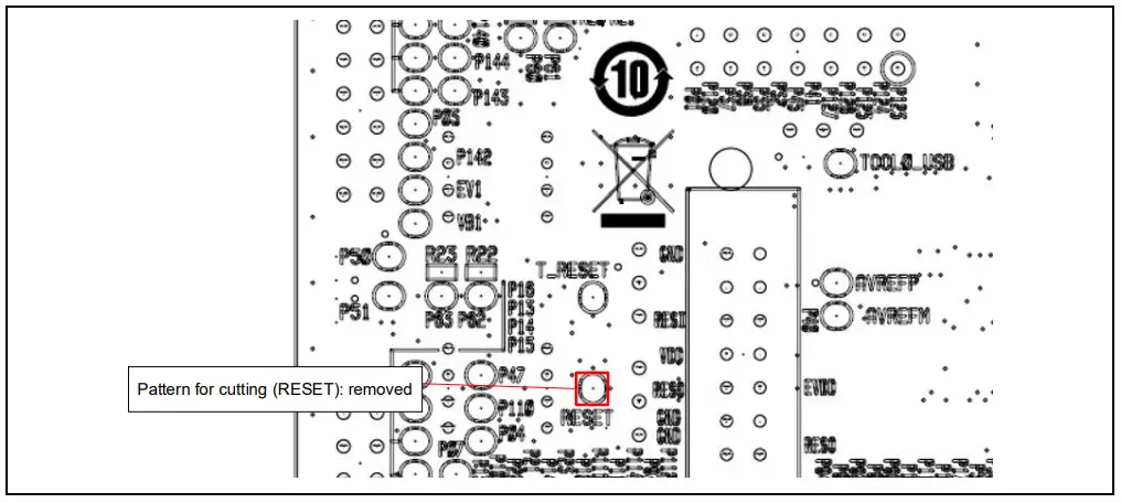 Settings for Use with the Serial Connection Function of QE (Soldered Side)