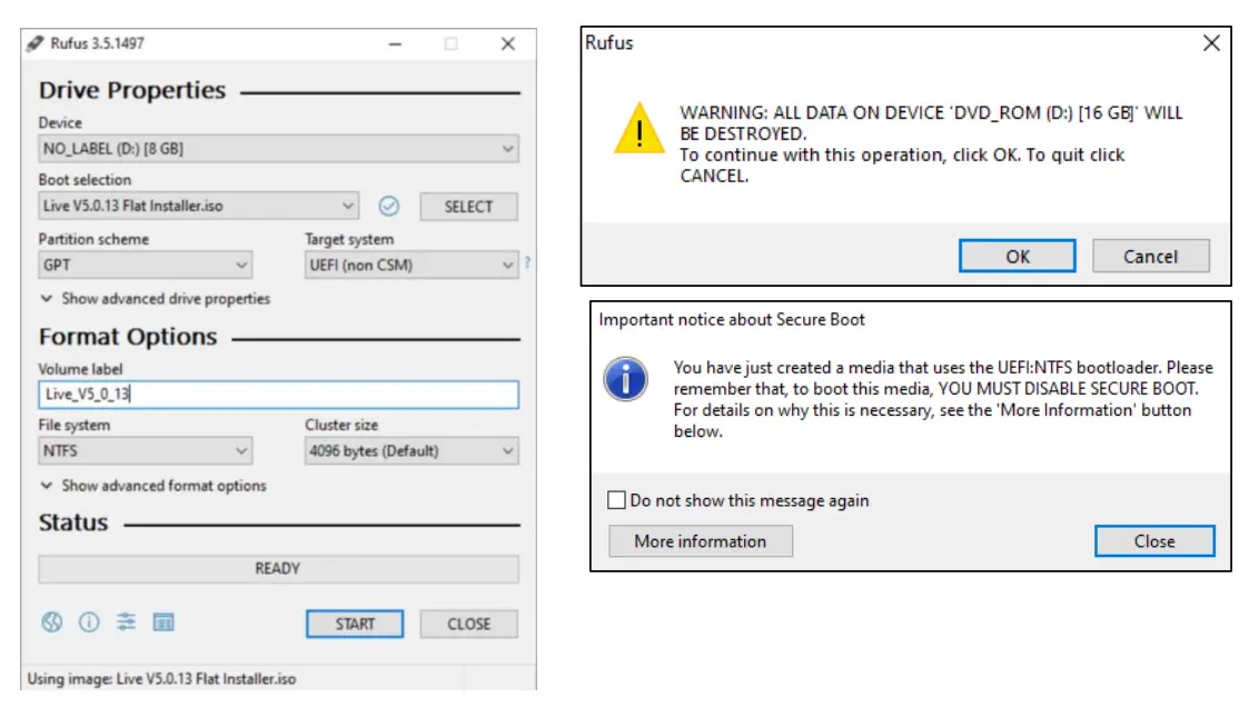 Create the Flat Install USB Stick