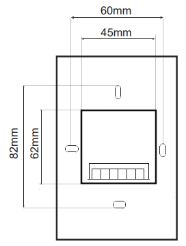 Thermafloor HT1 Thermostat Touch Screen Simple Programming - DIMENSIONS