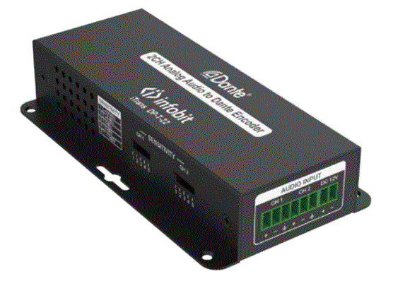 infobit-DP-T-22 2CH-Analog-Audio-To-Dante-Encoder-product