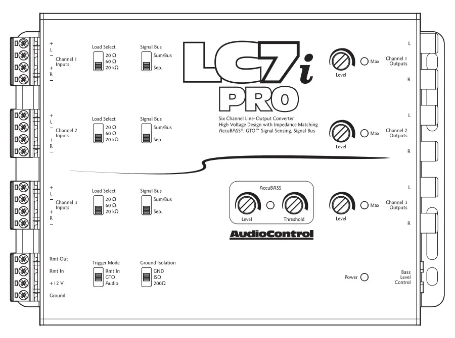 AudioControl LC7iPRO 6 Channel Line Output Converter