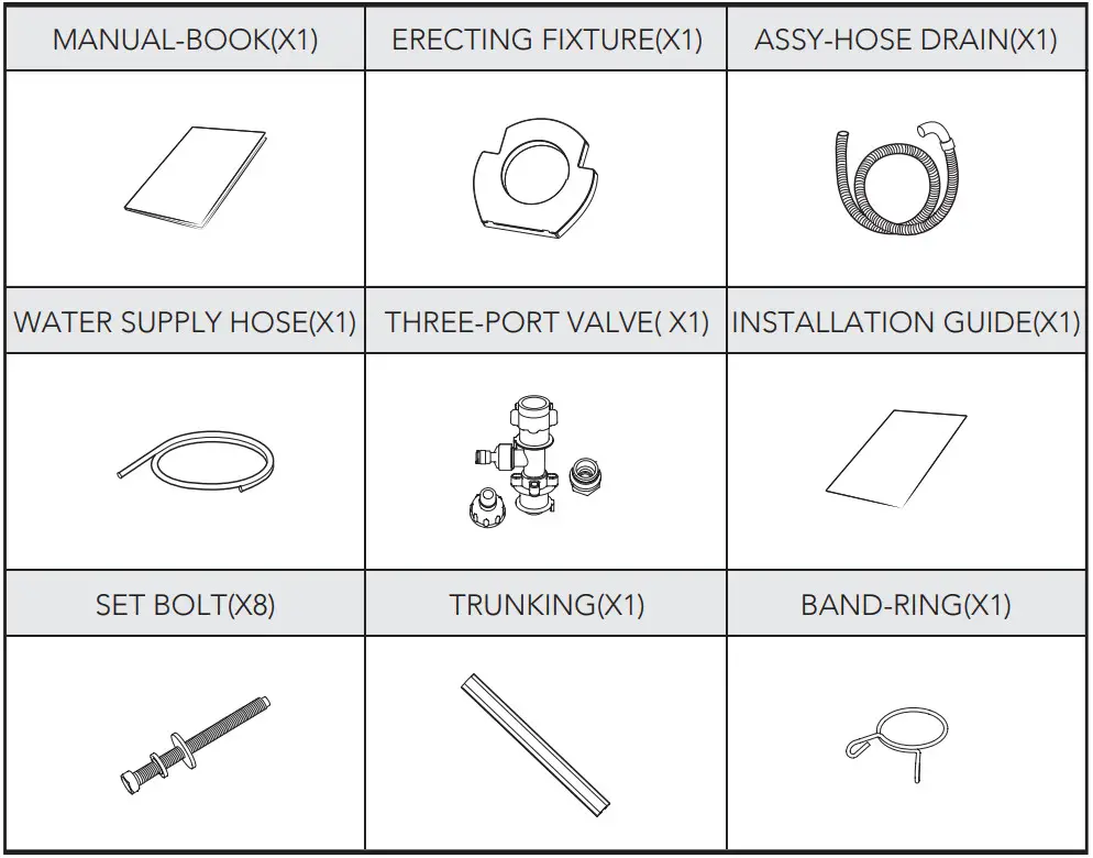 CAMEC 053224 COMPACT RV Front Load Washing Machine - Accessories