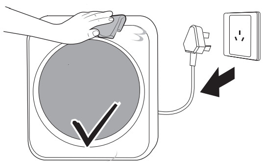 CAMEC 053224 COMPACT RV Front Load Washing Machine - Cleaning the enclosure 2