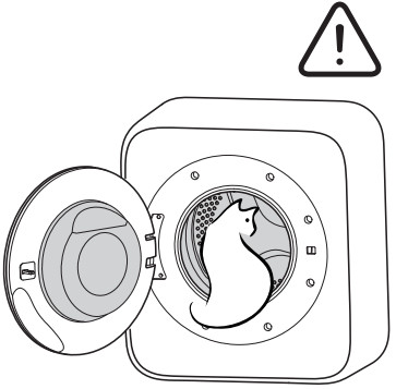 CAMEC 053224 COMPACT RV Front Load Washing Machine - entering the drum