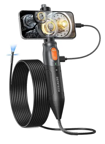 DEPSTECH NTC52 Triple Lens Endoscope Camera with Light -