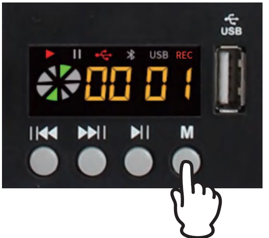 EMIXING CONSOLE G4 Professional 4 Channel Mixer Console and Aux Plus Effects Processor - setting 6