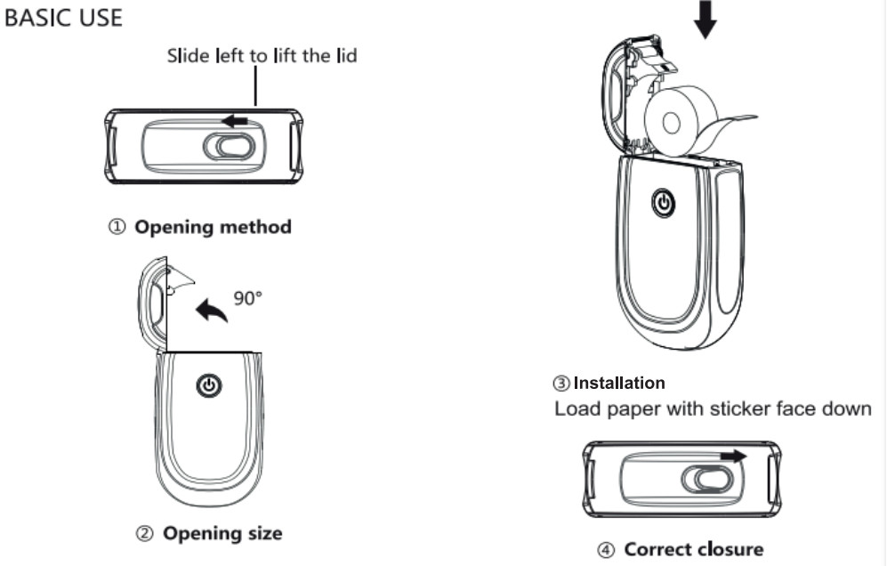 SABA L11 Thermal Bluetooth Label Printer - Set up
