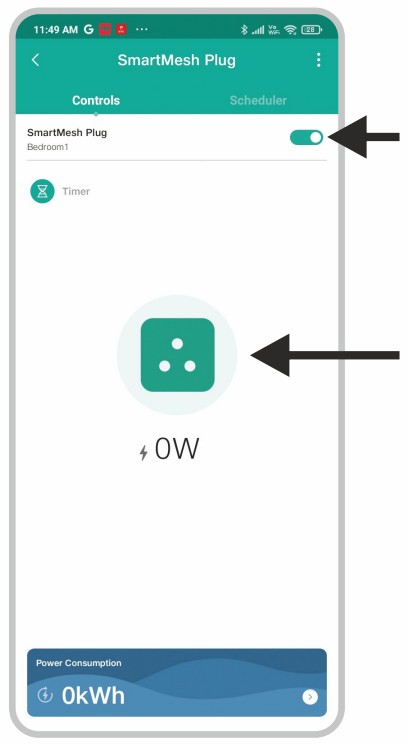 SMARTMESH 10A Smart Plug Powered by Jio IoT with Energy Monitoring - app 9
