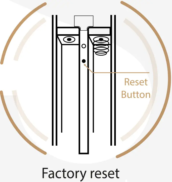 Simpled HF-SP Slim Series Smart Lock Touch - Factory reset