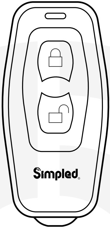 Simpled HF-SP Slim Series Smart Lock Touch - Remote Controller