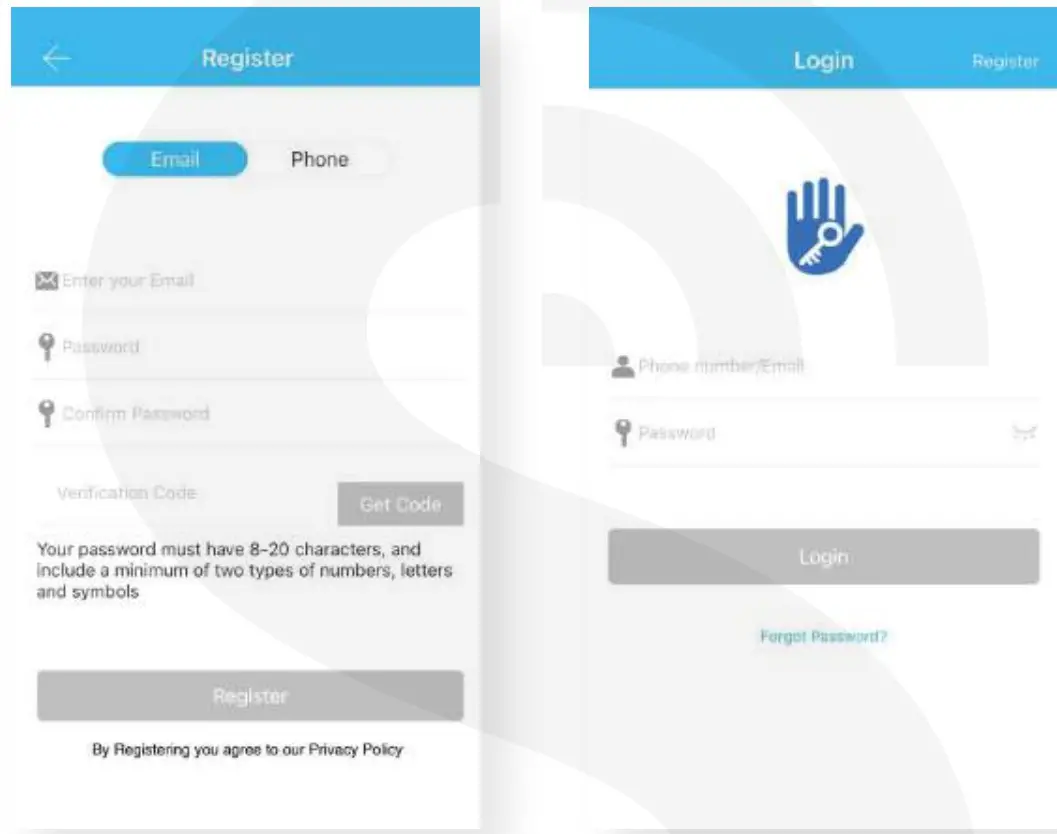 Simpled HF-SP Slim Series Smart Lock Touch - Setting up the Smart App