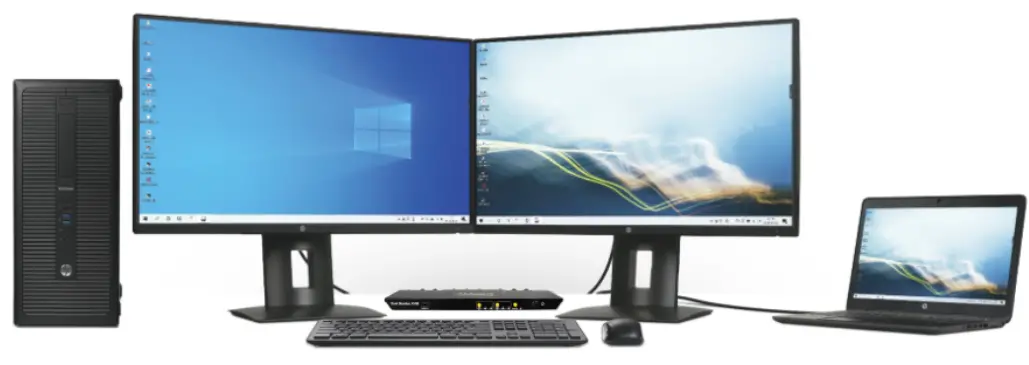 TESmart 2x2 HDMI Dual Monitor KVM Matrix Switch - Monitor