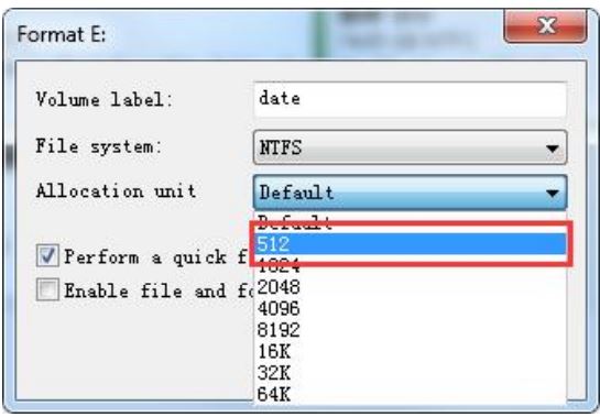 WAVLINK Incompatible Disk Selected Software User Guide - If the sector size of the target drive differs from your source drive