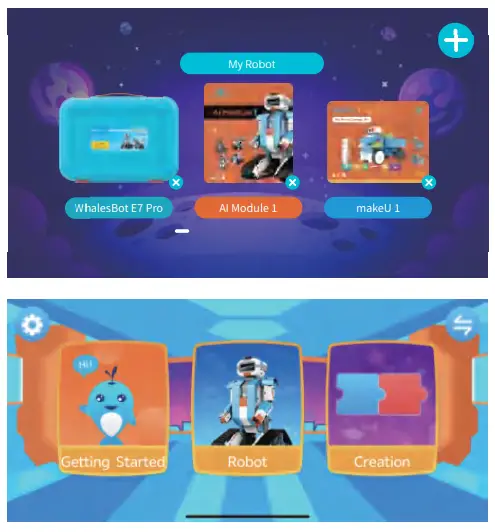 WhalesBot E7 Pro Coding Robot - APP