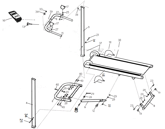 amazon-basics-T-100-Smart-Foldable-Manual-Treadmill-fig-2