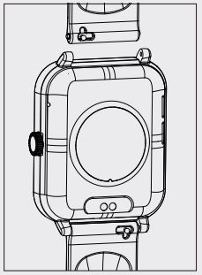 beatXP Unbound ‎BXSM2002_BLK Bluetooth Calling Smart Watch Instruction Manual - How to Interchange Strap