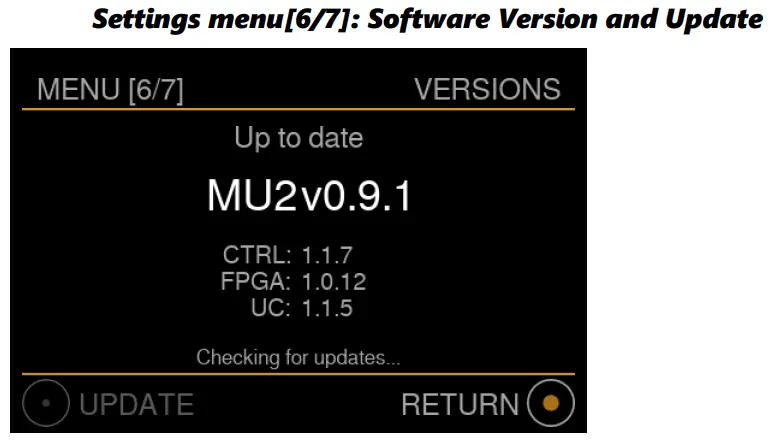 Grimm AUDIO MU2 Streamer DAC Software - button programming