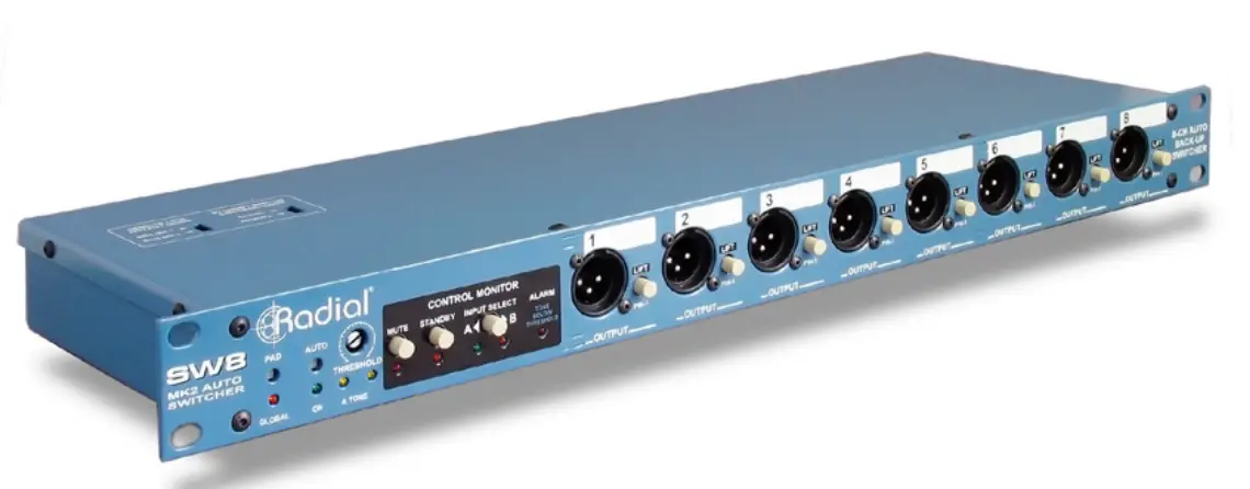 Radial engineering SW8 Eight Channel Auto Switcher