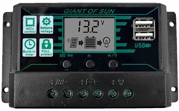 Robu 10A Intelligent LCD Solar Controller