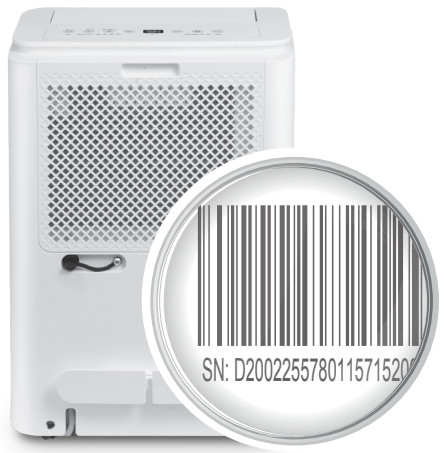 inventor PM WUI 16L Primus Dehumidifier - Ber code