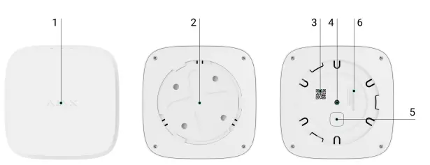 AJAX SB FireProtect 2 Wireless Fire Detector CO Sensor - Functional elements