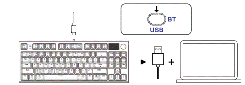 ATTACK-SHARK-K86-Wireless-Keyboard-Instruction-fig-3