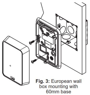 BAPI Stat Quantum Room Sensor - Mounting 2