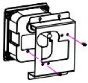 CoolCode Q350 QR Code Access Control Reader - Mounting method 2