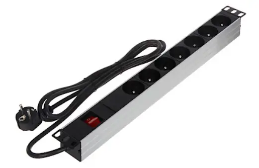 The device is mounted to RACK 19" cabinet