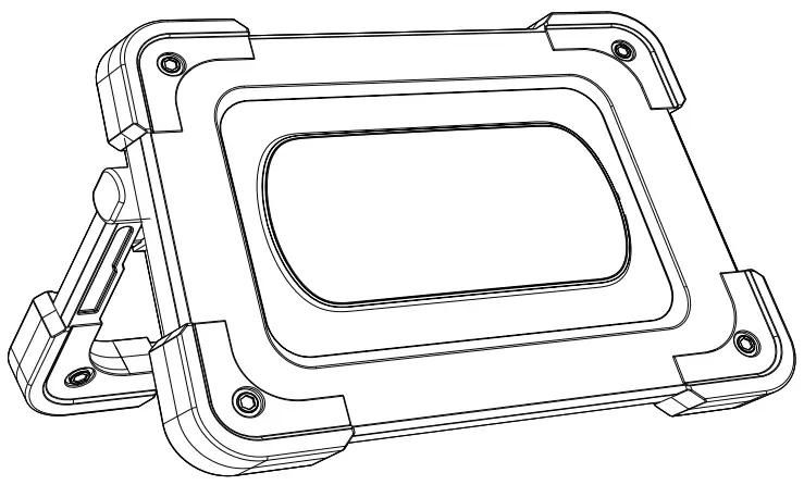 Elekin 80W Portable LED Solar Work Light