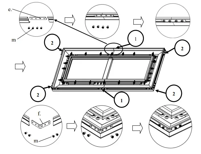 Elite Screens AR103H-CLR Ceiling Ambient Light Rejecting Fixed Frame Screen - Connect edge
