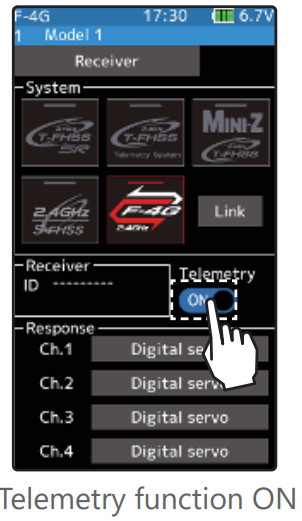 Futaba T10PX Software - telemetry function on