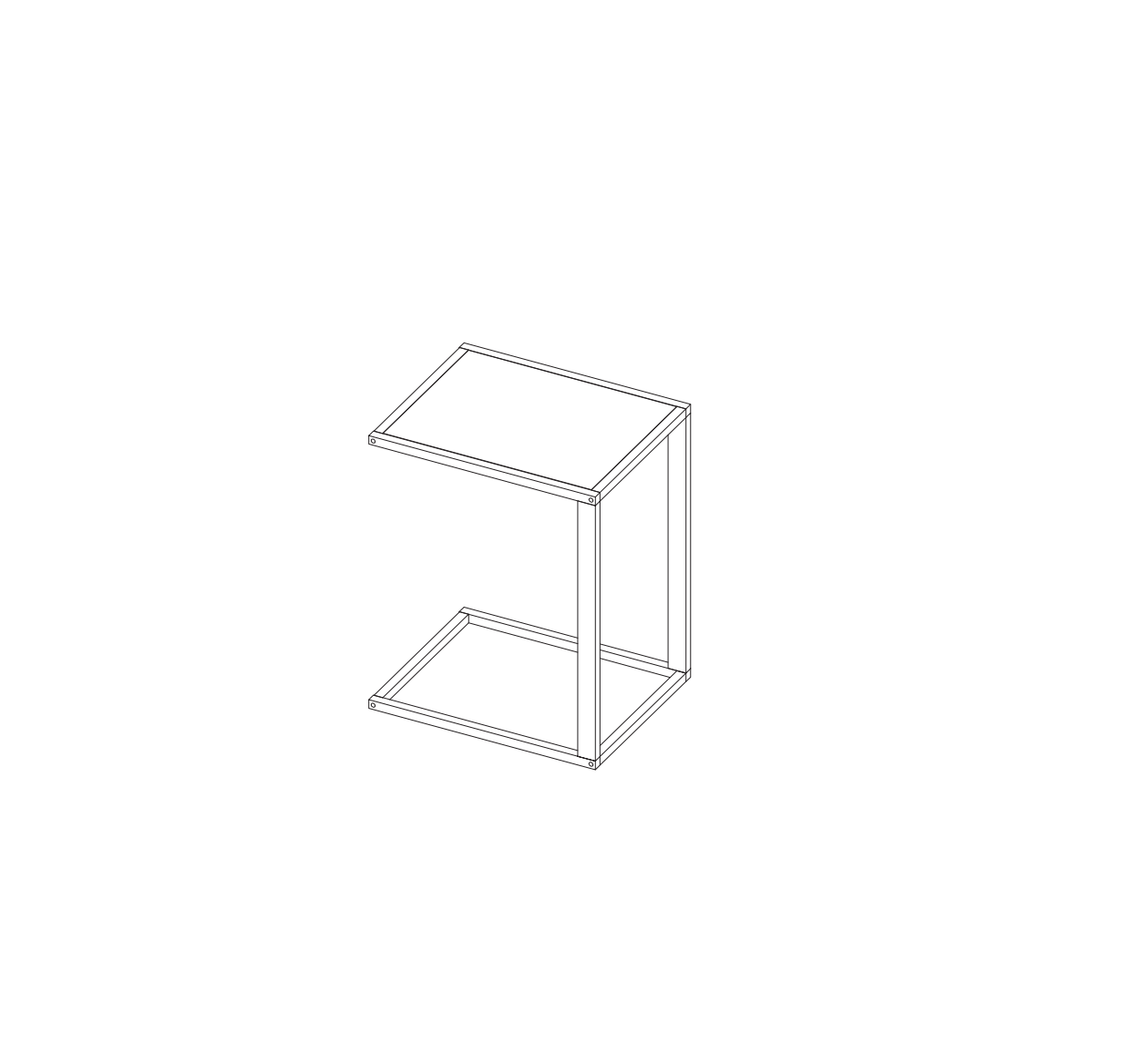 HOMCOM 833-194 Shaped Side Table