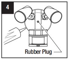 Heath Zenith 5411 Motion Sensor Light Control User Manual - Mounting the light fixture
