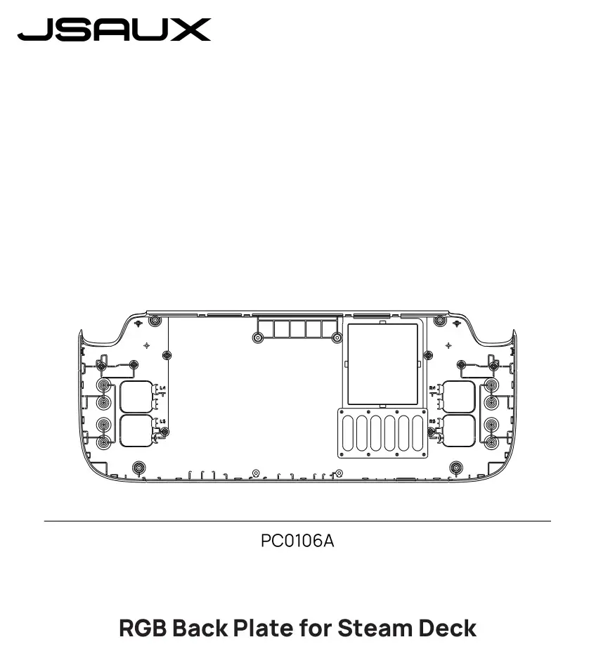 JSAUX PC0106A Transparent Back Plate RGB Version User Guide