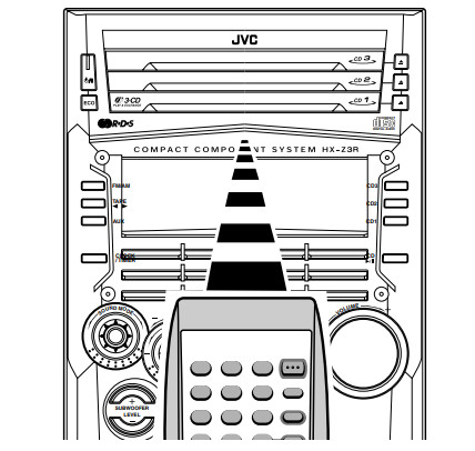 JVC CA-HXZ3R Compact Component System - Remote Control 2